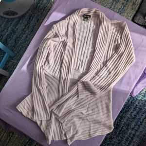 Women's Ribbed Cardigan Sweater - Light Purple